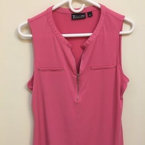 Pink sleeveless shirt